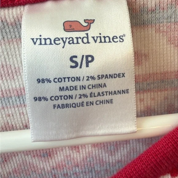 Vineyard Vines Women’s Fair Isle Whale Pajama Set Holiday S - Picture 2 of 5